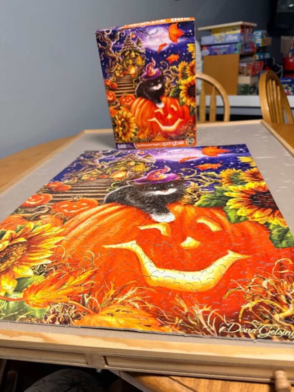 Springbok 500 piece halloween cat puzzle